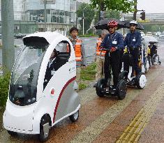 Segway test-run in Tsukuba