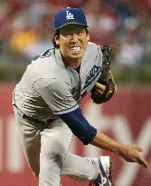 Baseball: Maeda gets 12th win as Dodgers rout Phillies