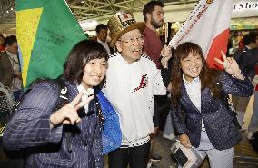 Olympics: Japanese athletes leave Rio