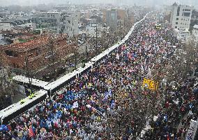 Protests against South Korean President Park