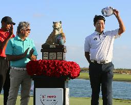 Golf: Matsuyama wins Hero World Challenge