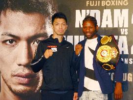 Boxing: Signing ceremony for N'Dam-Murata WBA title match