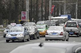 Cars in Pyongyang