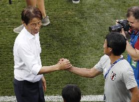 Football: Japan vs Poland at World Cup