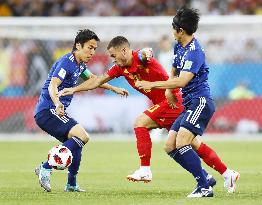 Football: Japan vs Belgium at World Cup