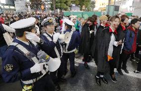 Halloween celebrations in Shibuya