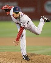 Red Sox Matsuzaka rolls over Athletics for 1st season win