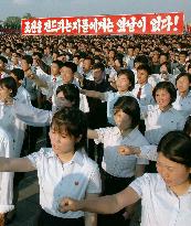 N. Koreans rally in Pyongyang to protest against U.N. resolution