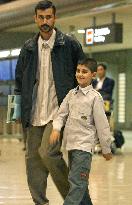 Iraqi boy arrives in Japan for eye treatment