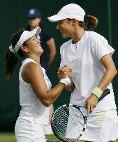 Sugiyama, Srebotnik advance to 2nd round doubles at Wimbledon