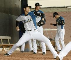 Baseball: Nippon Ham has 1st day of training in Arizona