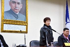 Taiwan's pro-China KMT elects 1st woman party boss
