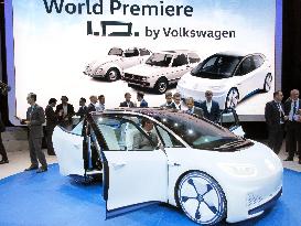 Volkswagen unveils new electric car at Paris motor show