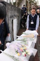 Sagamihara care facility removes table for offered flowers