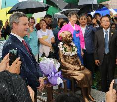 Statue symbolizing comfort women erected in southern U.S.