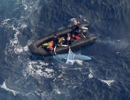 Search for crew members continues after ASDF chopper crash