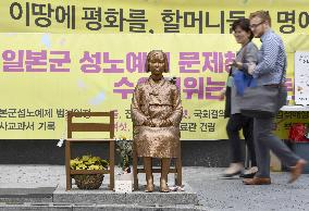 Comfort woman statue in Seoul