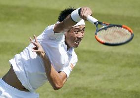 Tennis: Nishikori at Wimbledon