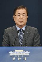 S. Korean president's top security adviser Chung Eui Yong