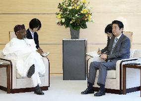 Japan PM, speaker of Nigerian lower house