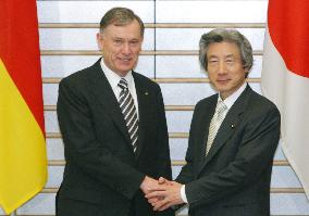 Koizumi, Koehler agree to cooperate in U.N. seat bids