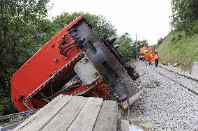 Derailment on Swiss Glacier Express