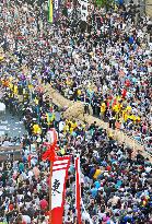 Giant Tug-of-War in Okinawa's Naha