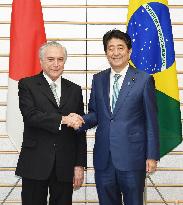 Japan, Brazil leaders vow to collaborate on economy, U.N. reform