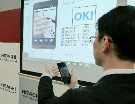 Hitachi develops finger vein-using ID system for online shopping