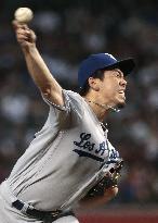 Baseball: Maeda gets no-decision in Dodgers' loss to D-backs