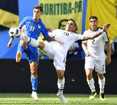 Football: Brazil vs. Costa Rica at World Cup