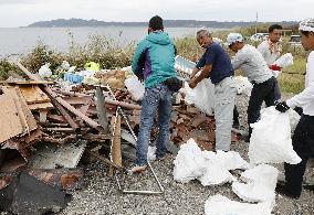 Aftermath of Typhoon Faxai in Chiba