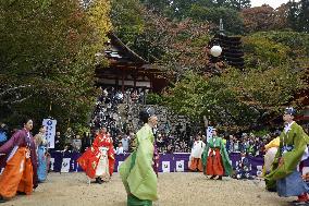 Kemari kickball festival in Nara