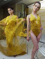 Dress, swimsuit made of pure gold thread unveiled