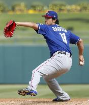 Baseball: Rangers' Darvish pitches against Royals