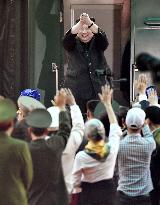 Kim Jong Un on way home