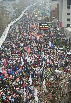Protests against South Korean President Park