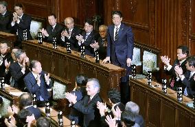 Abe re-elected as Japan PM after election victory