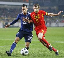 Soccer: Belgium-Japan friendly