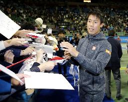 Nishikori at charity event