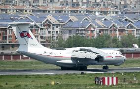 Air Koryo airplane in China