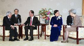 Vietnamese president meets Japanese emperor