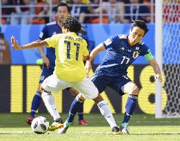 Football: Japan vs Colombia at World Cup