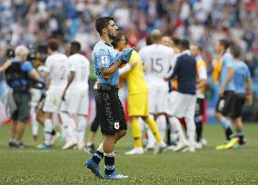 Football: Uruguay vs France at World Cup