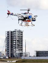 Obstacle detector test flight in Japan