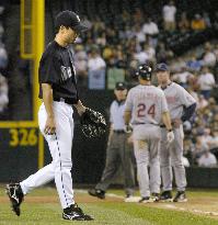 Hasegawa ejected for hitting Sizemore with pitch