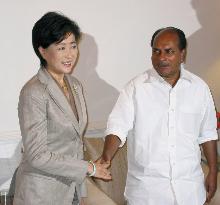 Japanese, Indian defense ministers meet