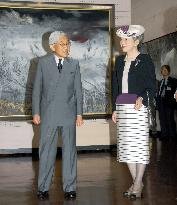 Emperor, empress visit art exhibition