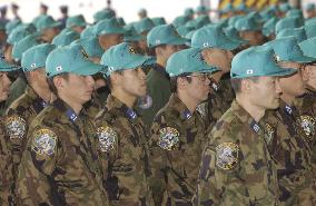 (4)ASDF holds send-off ceremony for advance team to Iraq