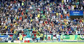 Olympics: Bolt celebrates 200m gold